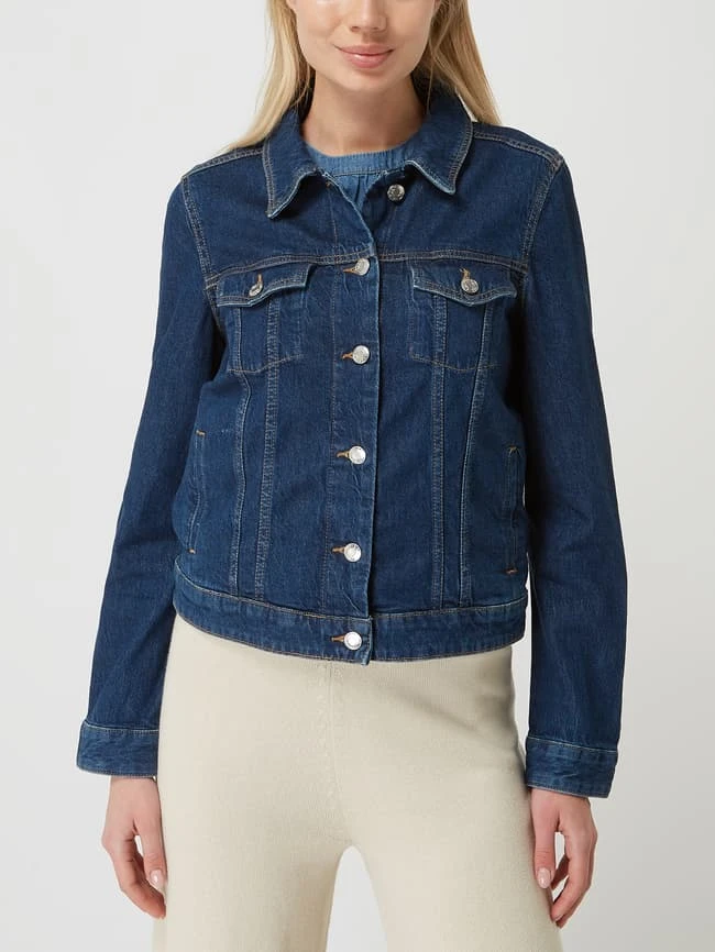 S.Oliver RED LABEL Jeansjacke Mit Stretch-Anteil - Dunkelblau 4 S.Oliver RED LABEL Jeansjacke Mit Stretch-Anteil - Dunkelblau – Bild 4