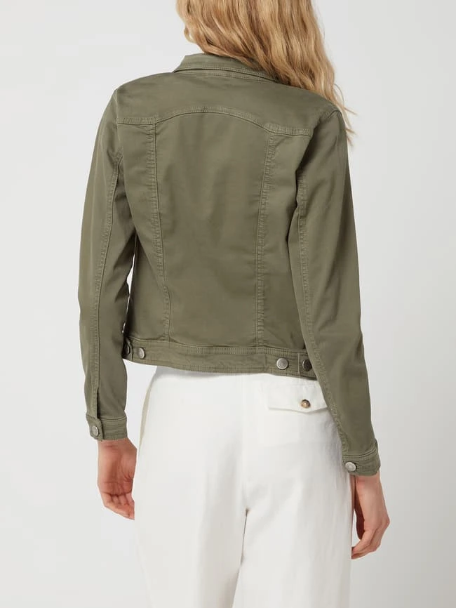 Soyaconcept Jeansjacke Mit Stretch-Anteil - Khaki 5 Soyaconcept Jeansjacke Mit Stretch-Anteil - Khaki – Bild 5