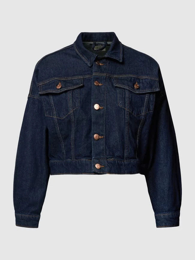 Q/S Designed By Cropped Jeansjacke Mit Brusttaschen Modell 'Raw' - Dunkelblau 2 Q/S Designed By Cropped Jeansjacke Mit Brusttaschen Modell 'Raw' - Dunkelblau – Bild 2