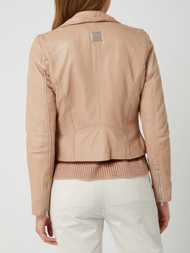 Freaky Nation Lederjacke Im Biker-Look Modell 'Bali' - Hellrosa 5 Freaky Nation Lederjacke Im Biker-Look Modell 'Bali' - Hellrosa – Bild 5