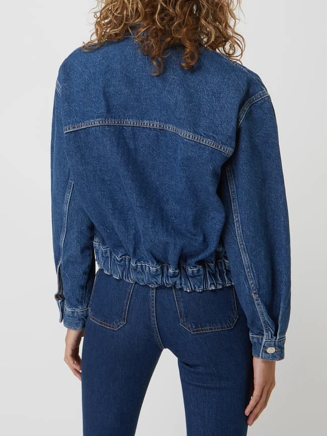 Mango Jeansjacke Aus Baumwolle Modell 'Mabel' - Blau Meliert 5 Mango Jeansjacke Aus Baumwolle Modell 'Mabel' - Blau Meliert – Bild 5