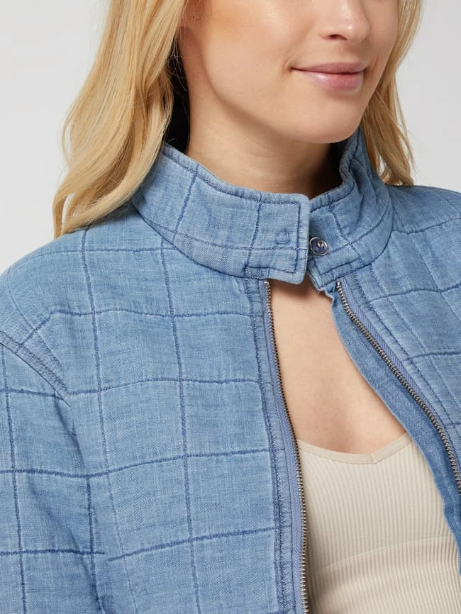 Esprit Jeansjacke Mit Steppnähten - Dunkelblau 3 Esprit Jeansjacke Mit Steppnähten - Dunkelblau – Bild 3