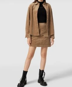 Marc O'Polo Denim Hemdjacke In Cord-Optik - Taupe