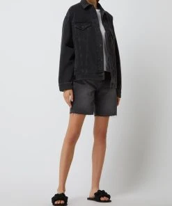 Karo Kauer Oversized Jeansjacke Aus Baumwolle - Schwarz