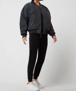 Alpha Industries Oversized Fit Bomber Mit Wattierung - Silber