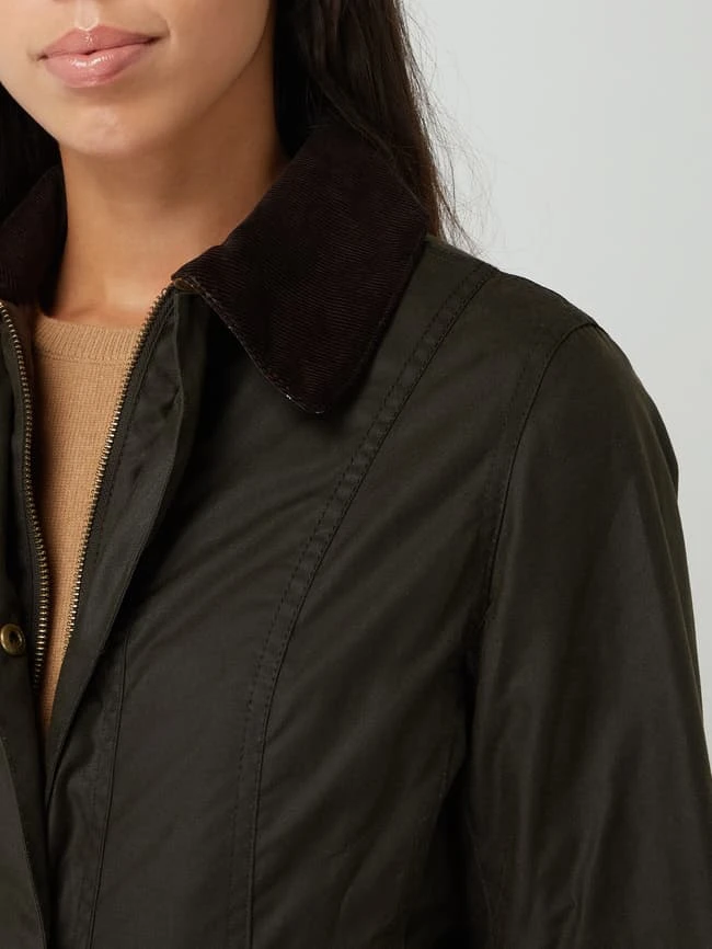 Barbour Jacke Aus Gewachster Baumwolle Modell 'Belsay' - Olivgrün 3 Barbour Jacke Aus Gewachster Baumwolle Modell 'Belsay' - Olivgrün – Bild 3