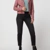 Gipsy Regular Fit Lederjacke Im Biker-Look - Rosa