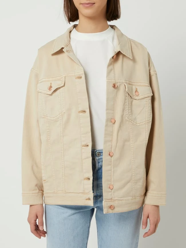 S.Oliver RED LABEL Jeansjacke Mit Stretch-Anteil - Sand 4 S.Oliver RED LABEL Jeansjacke Mit Stretch-Anteil - Sand – Bild 4