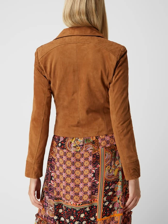 Princess Goes Hollywood Lederjacke Im Biker-Look - Haselnuss Braun 5 Princess Goes Hollywood Lederjacke Im Biker-Look - Haselnuss Braun – Bild 5