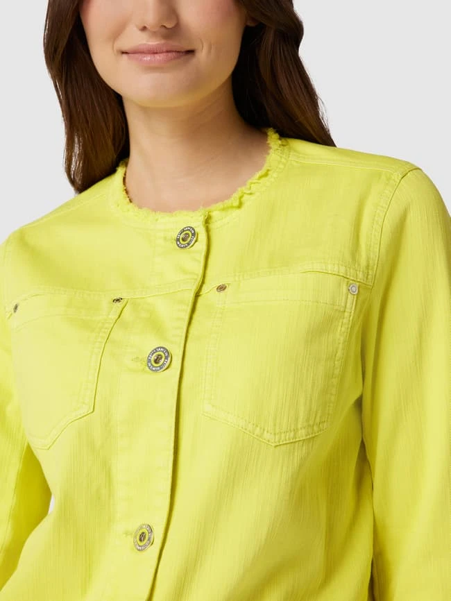 Betty Barclay Jeansjacke Mit Ausgefransten Abschlüssen Modell 'Mai' - Gelb 3 Betty Barclay Jeansjacke Mit Ausgefransten Abschlüssen Modell 'Mai' - Gelb – Bild 3