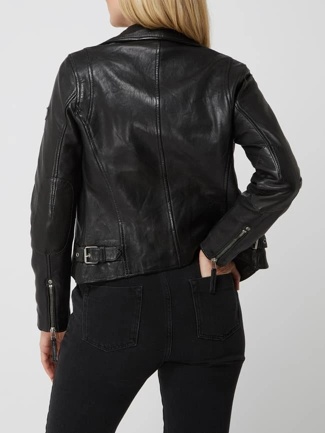 Gipsy Regular Fit Lederjacke Im Biker-Look - Schwarz 5 Gipsy Regular Fit Lederjacke Im Biker-Look - Schwarz – Bild 5