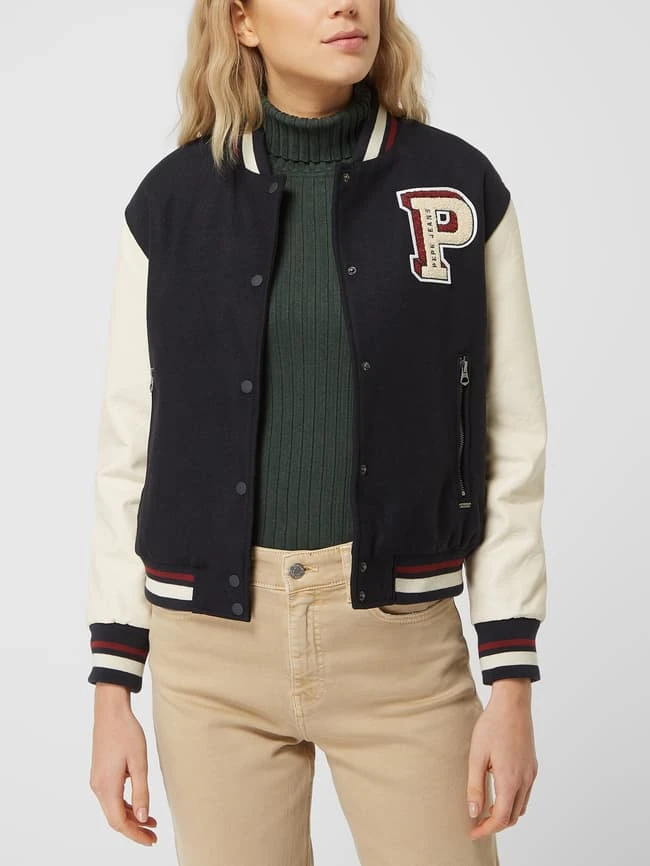 Pepe Jeans College-Jacke Mit Wattierung Modell 'Varja' - Dunkelblau 4 Pepe Jeans College-Jacke Mit Wattierung Modell 'Varja' - Dunkelblau – Bild 4
