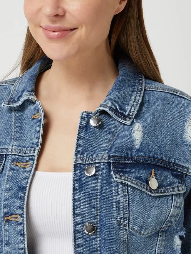 Only Cropped Jeansjacke Mit Destroyed-Effekten Modell 'Malibu' - Jeans 3 Only Cropped Jeansjacke Mit Destroyed-Effekten Modell 'Malibu' - Jeans – Bild 3
