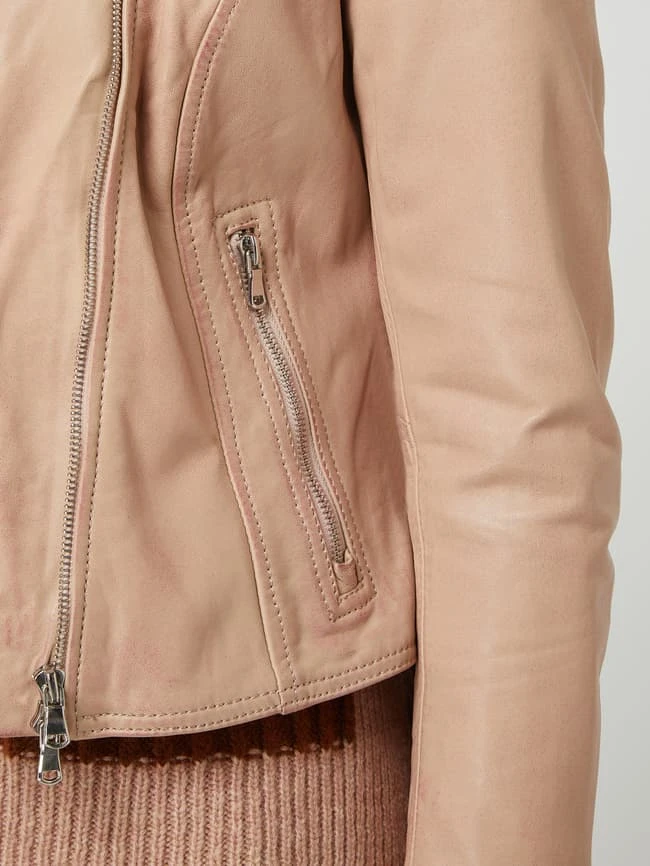 Freaky Nation Lederjacke Im Biker-Look Modell 'Bali' - Hellrosa 3 Freaky Nation Lederjacke Im Biker-Look Modell 'Bali' - Hellrosa – Bild 3