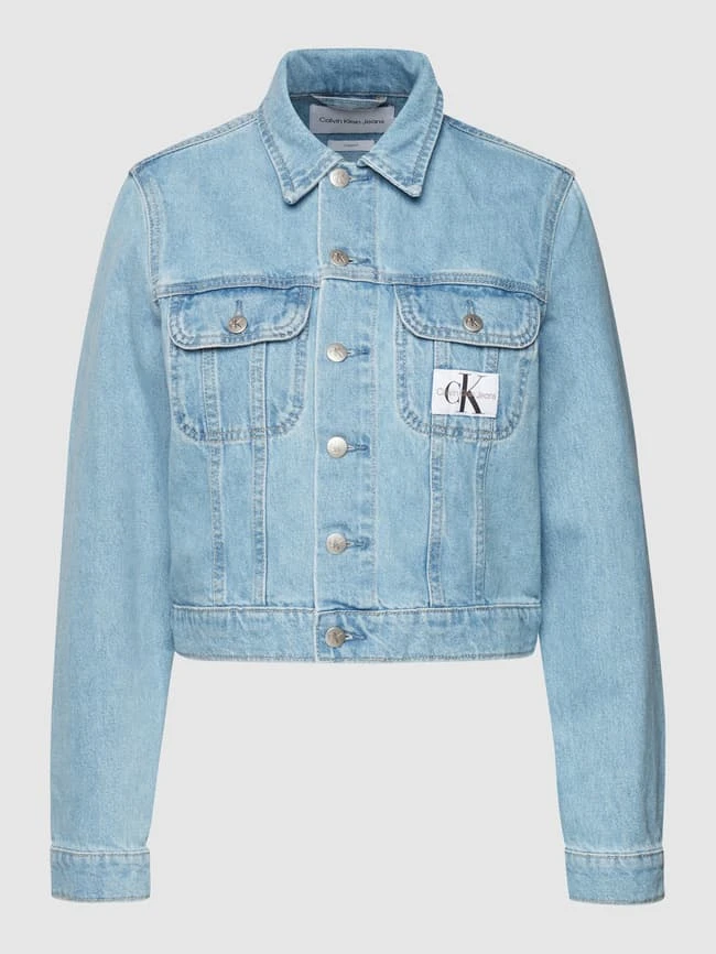 Calvin Klein Jeans Cropped Jeansjacke Mit Label-Patch - Jeans 2 Calvin Klein Jeans Cropped Jeansjacke Mit Label-Patch - Jeans – Bild 2