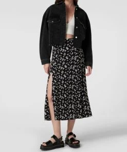 REVIEW Jeansjacke Im Used-Look - Mittelgrau