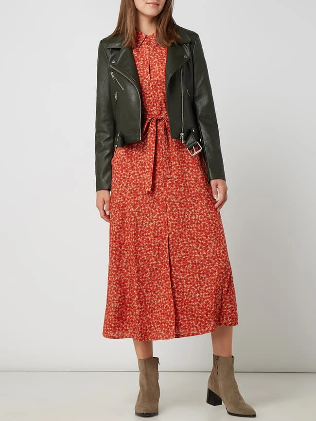 Only Jacke In Leder-Optik Modell 'Valerie' - Dunkelgrün 1 Only Jacke In Leder-Optik Modell 'Valerie' - Dunkelgrün