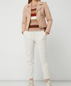 Freaky Nation Lederjacke Im Biker-Look Modell 'Bali' - Hellrosa