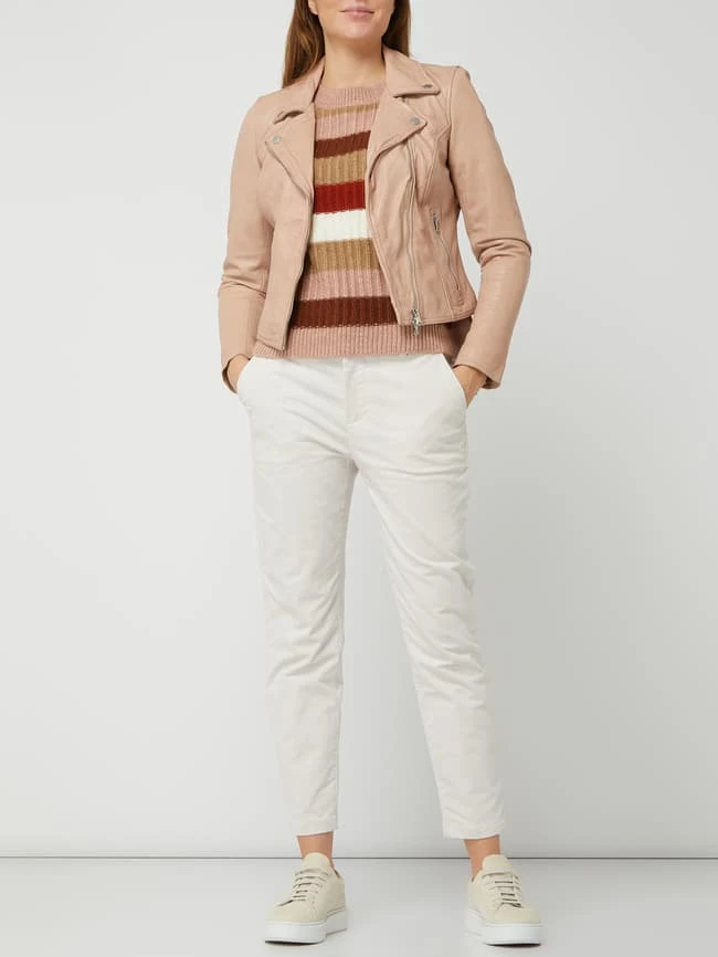 Freaky Nation Lederjacke Im Biker-Look Modell 'Bali' - Hellrosa 1 Freaky Nation Lederjacke Im Biker-Look Modell 'Bali' - Hellrosa