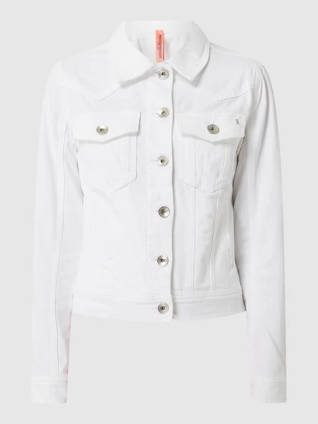 Frieda & Freddies Jeansjacke Mit Stretch-Anteil - Weiß 2 Frieda & Freddies Jeansjacke Mit Stretch-Anteil - Weiß – Bild 2