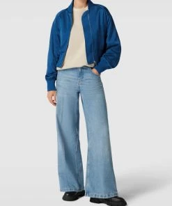 EDITED SHOP 8 Marc O'Polo Bomberjacke Mit Stehkragen „THE DINNER Holiday Collection“ - Petrol