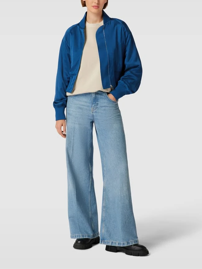 Marc O'Polo Bomberjacke Mit Stehkragen „THE DINNER Holiday Collection“ - Petrol 1 Marc O'Polo Bomberjacke Mit Stehkragen „THE DINNER Holiday Collection“ - Petrol