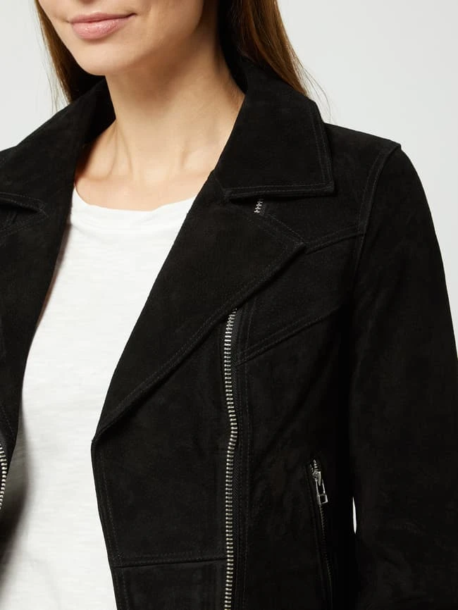 Goosecraft Lederjacke Im Biker-Look Modell 'Jupiter' - Schwarz 3 Goosecraft Lederjacke Im Biker-Look Modell 'Jupiter' - Schwarz – Bild 3