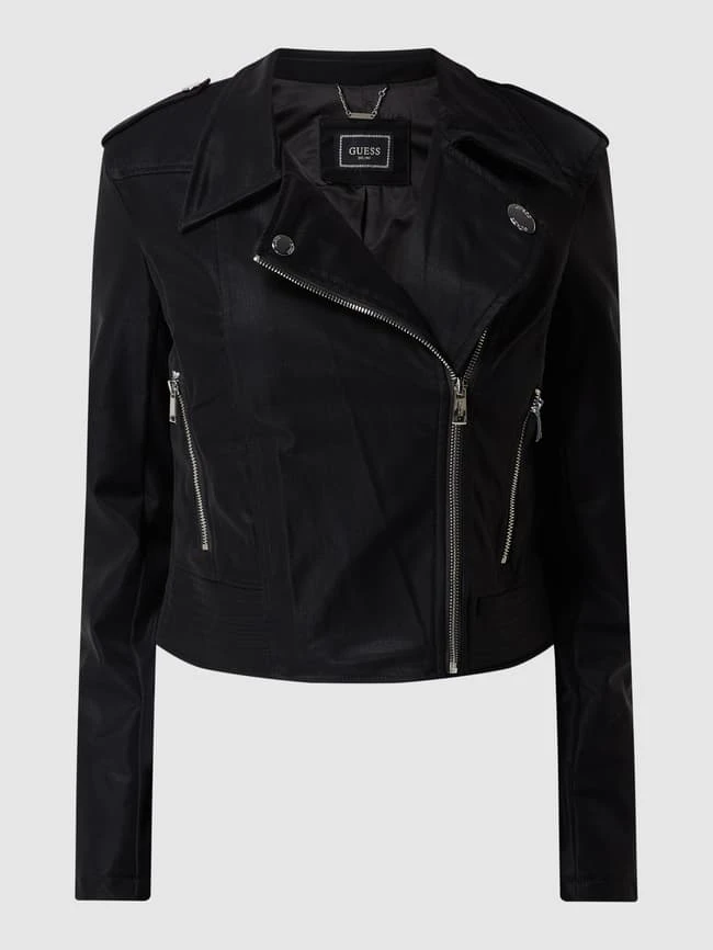 Guess Jacke In Leder-Optik Modell 'Khloe' - Schwarz 2 Guess Jacke In Leder-Optik Modell 'Khloe' - Schwarz – Bild 2